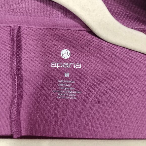 Apana Womens Sweater Size M Cardigan Open Front Ribbed Long Sleeve Yoga Athletic - Picture 4 of 6